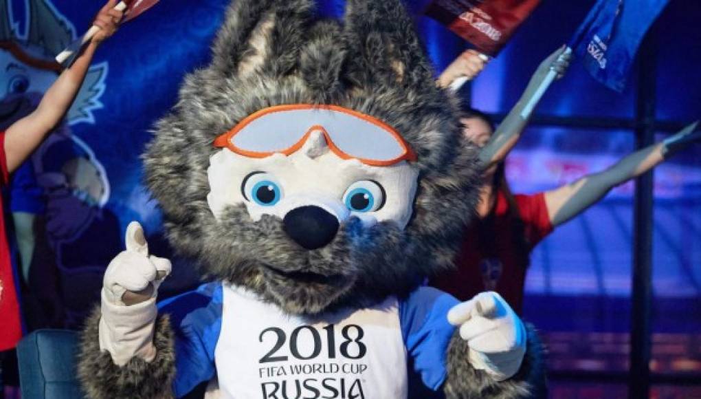 Un lobo es la mascota del Mundial de Fútbol de Rusia 2018