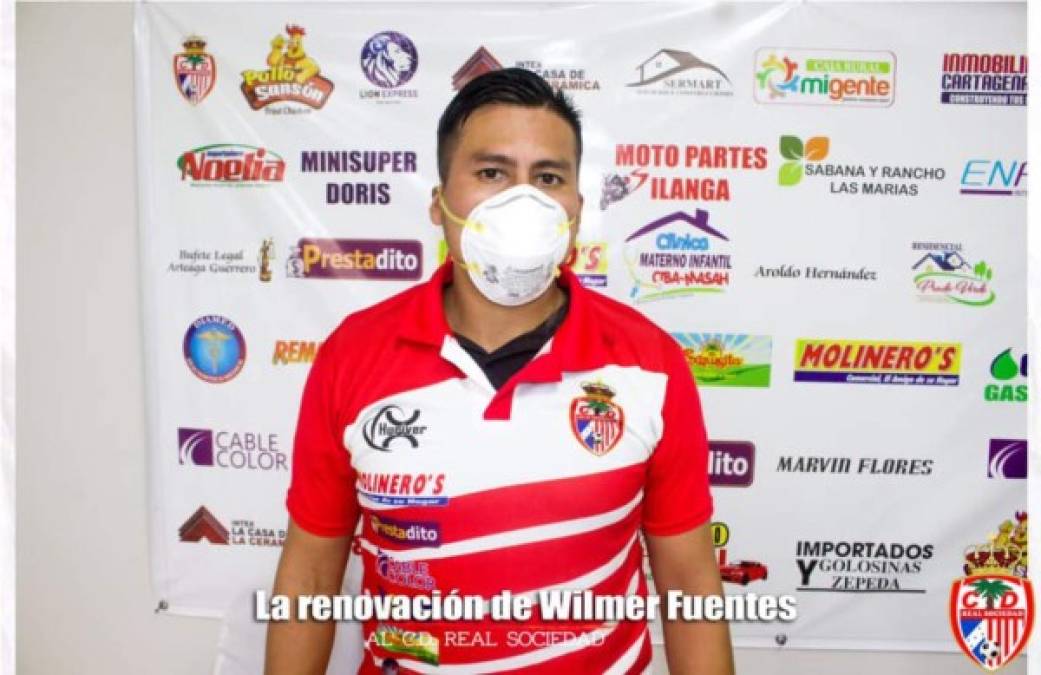 Wilmer Fuentes: El experimentado mediocampista de contención renovó por una temporada más con la Real Sociedad de Tocoa.