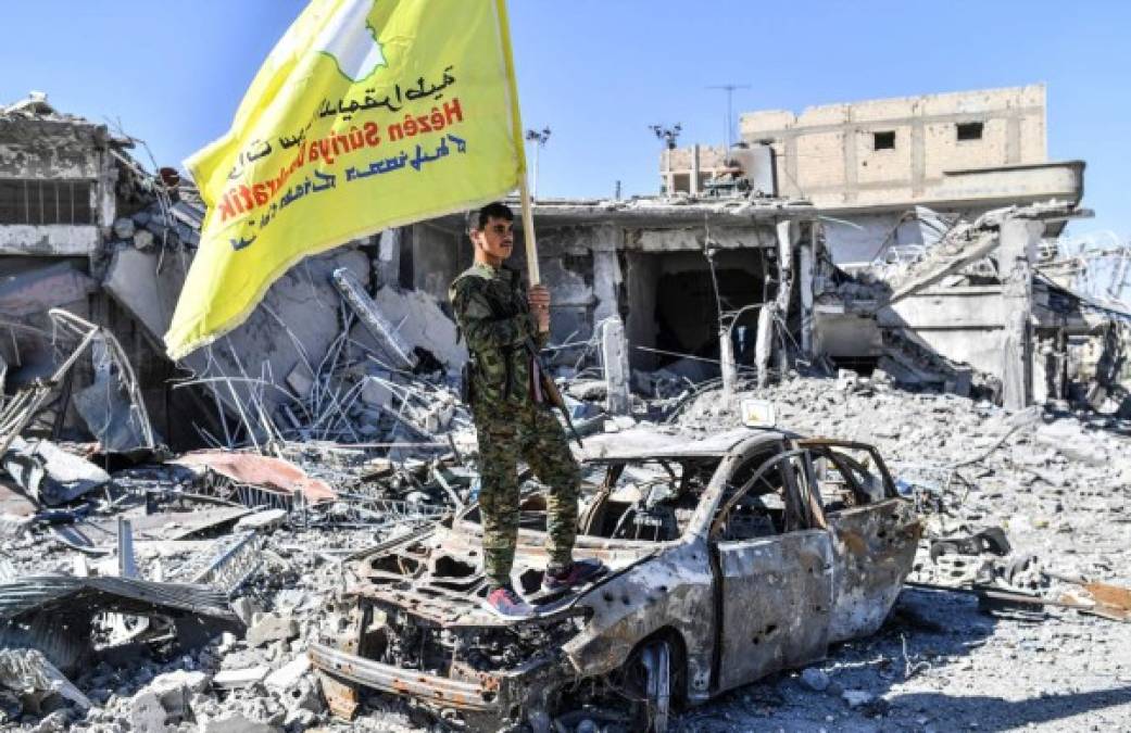 La ciudad de Raqa, principal bastión de los terroristas del Estado Islámico (Isis) en Siria, fue reconquistada por las fuerzas kurdas apoyadas por EUA.