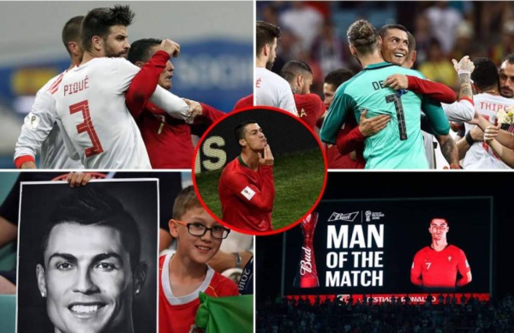 Las mejores imágenes, las más curiosas y las que no viste por la TV del partido Portugal-España del Mundial de Rusia 2018 te las presentamos acá.