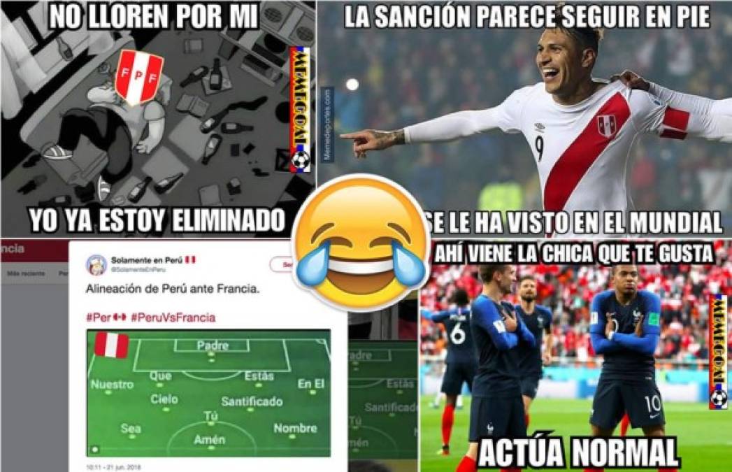 Los memes no perdonan a Perú tras quedar eliminado del Mundial de Rusia 2018 luego de perder contra Francia.