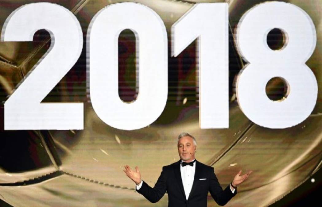 El presentador en la Gala del Balón de Oro, David Ginola.