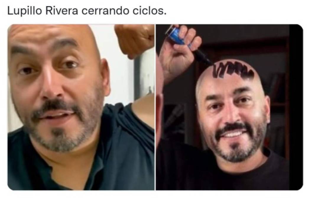 Y es que los fans no comprenden por qué Lupillo decidió hacerse una mancha negra sobre el rostro de Belinda, pues de acuerdo con los usuarios, el artista pudo elegir otros diseños.