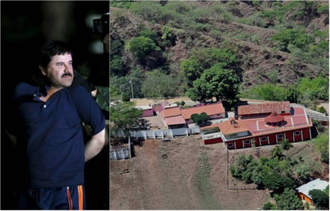 Joaquín 'El Chapo' Guzmán mandó construir un imponente rancho en su pueblo natal, Badiraguato. El hogar del líder del cartel de Sinaloa fue atacado por un grupo rival, mientras este se encuentra en prisión y a punto de ser extraditado a EUA.