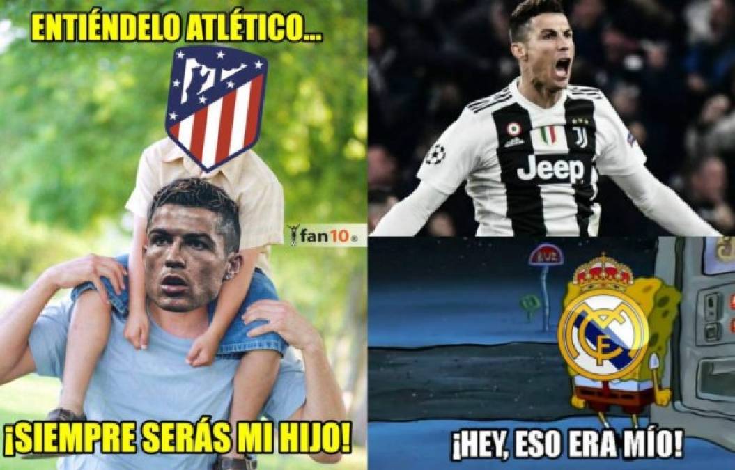 Cristiano Ronaldo metió a la Juventus a cuartos de final de la Champions League al marcar un hat-trick en la victoria de 3-0 de la Juve ante Atlético. Los memes no podían faltar.