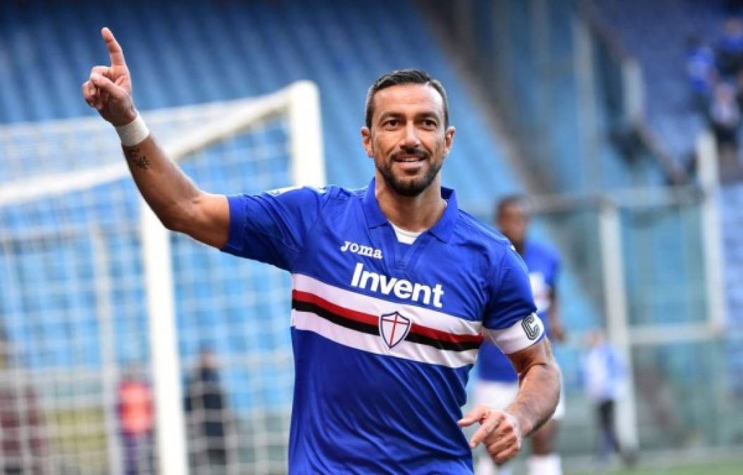 3. Fabio Quagliarella: El delantero italiano suma 22 goles con la Sampdoria en la Serie A de Italia.