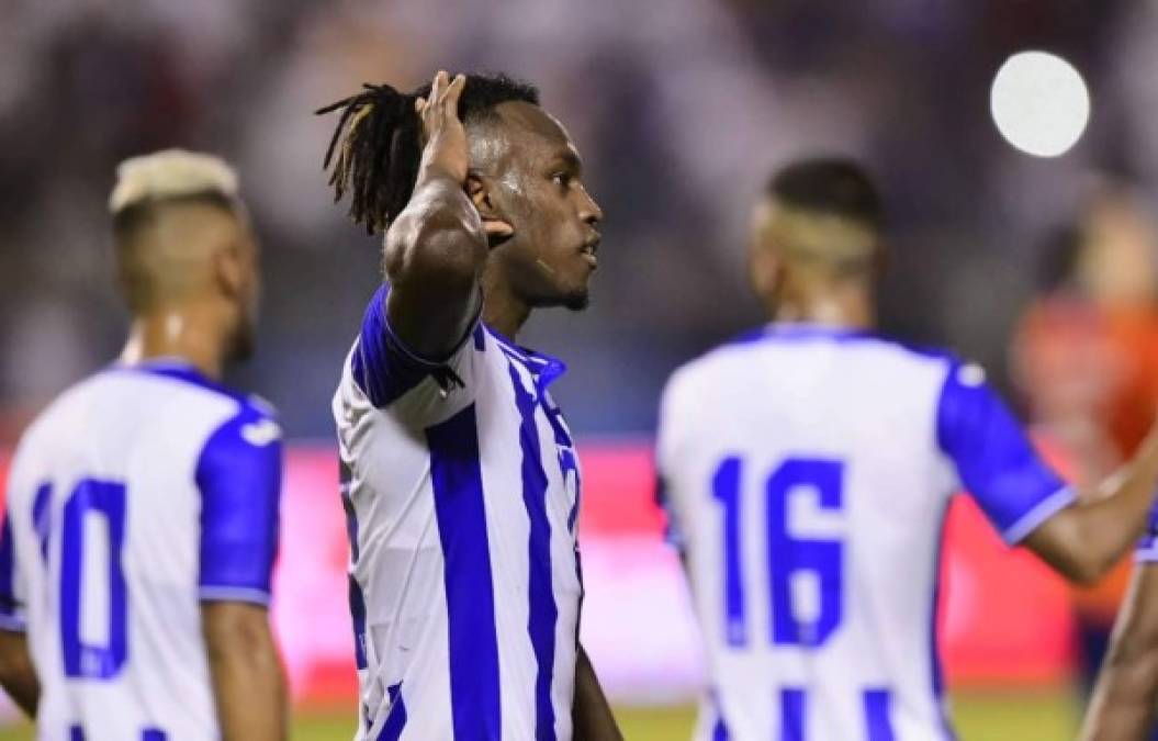 Así celebró después Alberth Elis su gol.