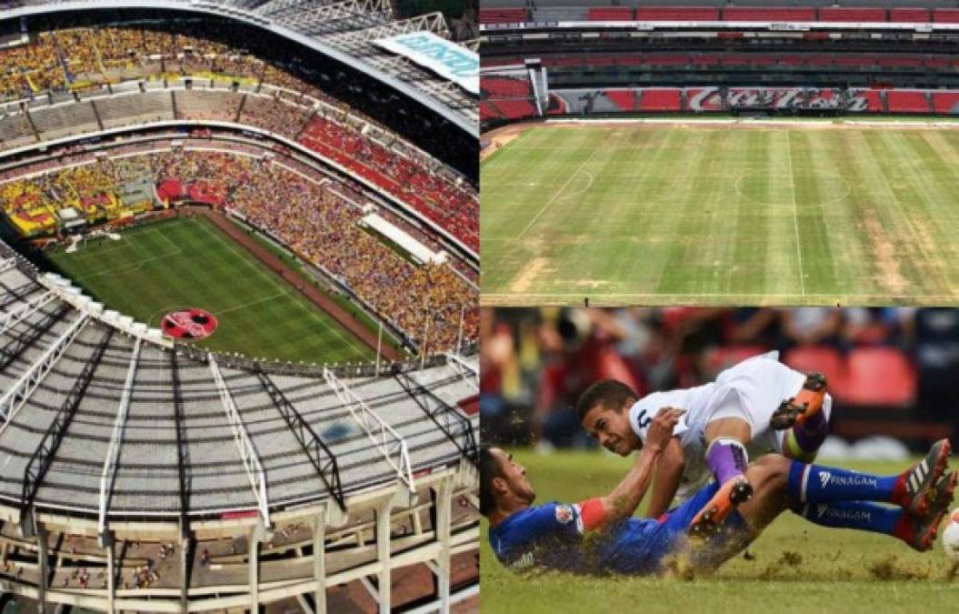 Para esta temporada, el estadio Azteca luce en pésimas condiciones por lo que luce totalmente diferente y ha causado enfado en muchos aficionados mexicanos.