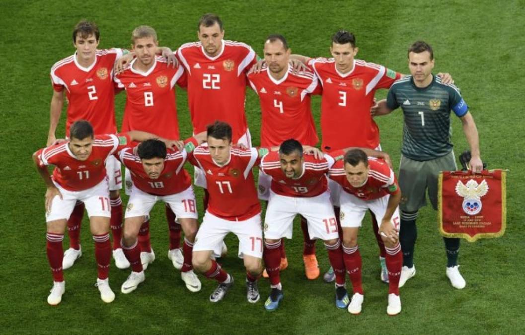 El anfitrión Rusia logró su clasificación a octavos de final de su Mundial con dos victorias en el Grupo A. Foto AFP