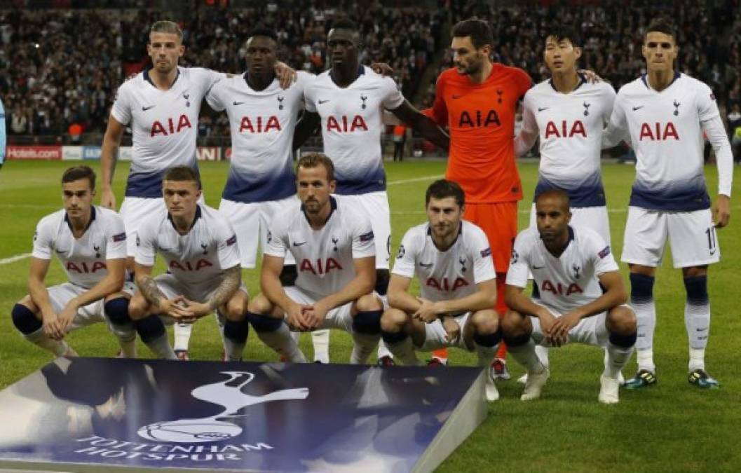 Y este fue el 11 titular del Tottenham para enfrentar al Barcelona. Los ingleses no pudieron tener a varios de sus jugadores referentes, entre ellos Dele Alli y Christian Eriksen.