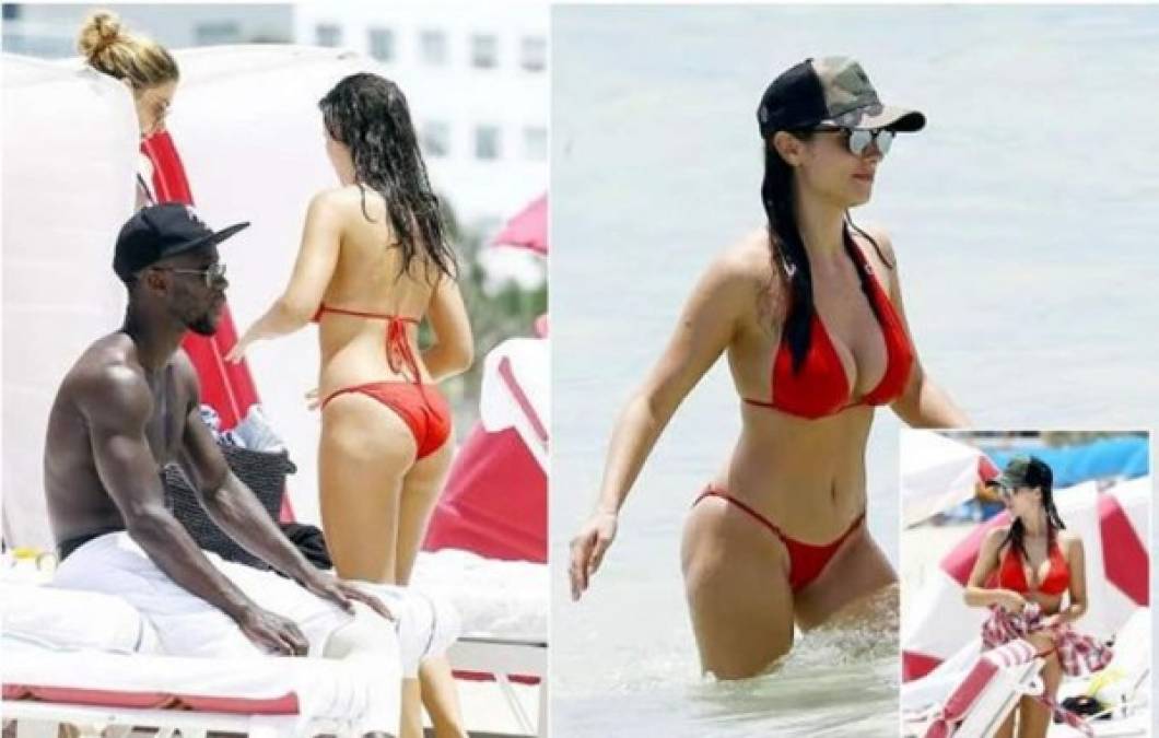 Ludivine Kadri es la esposa de Bacary Sagna, considerado uno de los futbolistas más feos, y en los últimos días se ha robado la mirada de muchos en las playas de Miami, donde disfrutan sus vacaciones.