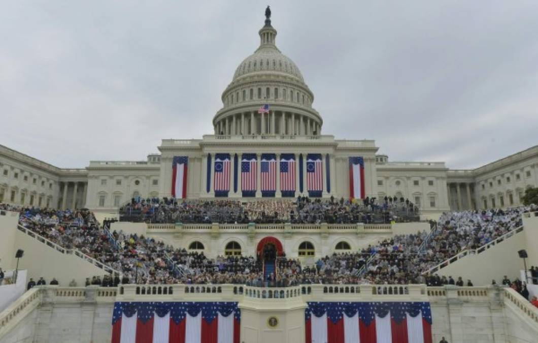 El Capitolio de Washington lució sus mejores galas para la ceremonia de investidura.