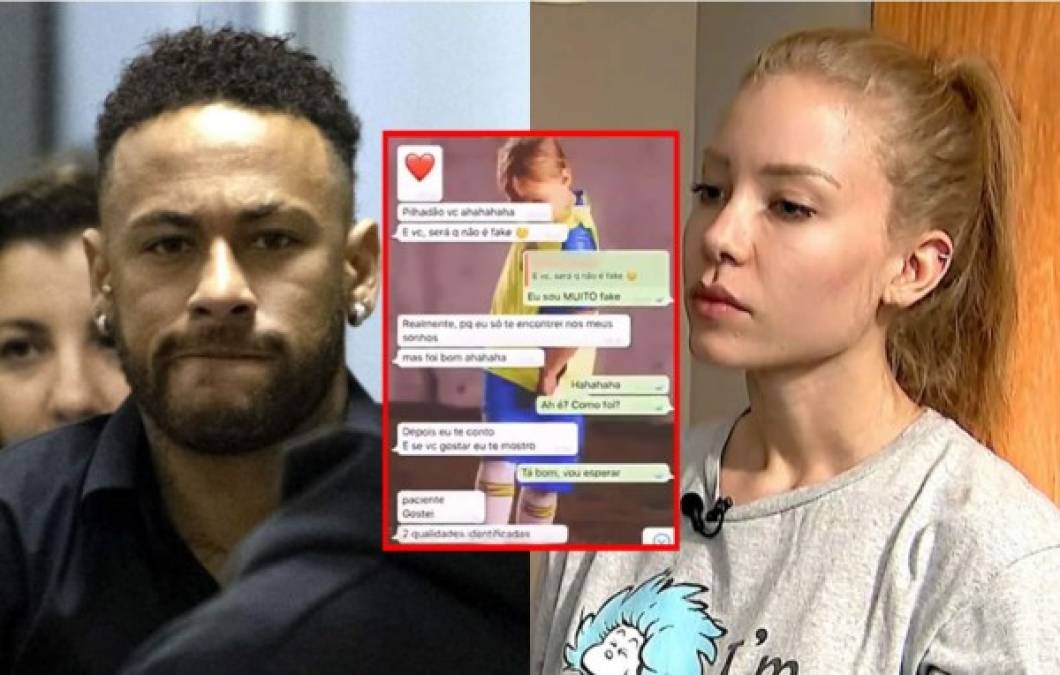 Los medios brasileños han sacado a la luz pública una conversación de Whatsapp entre Neymar y la modelo Najila Trindade Mendes de Souza un día después de la supuesta violación.