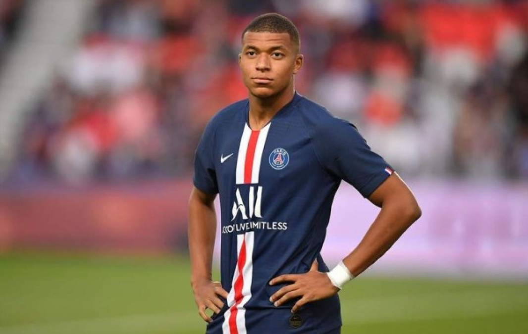 1. Kylian Mbappé (20 años): Delantero francés del París Saint Germain (PSG) encabeza el TOP de Transfermarkt con un valor de mercado de 200 millones de euros.