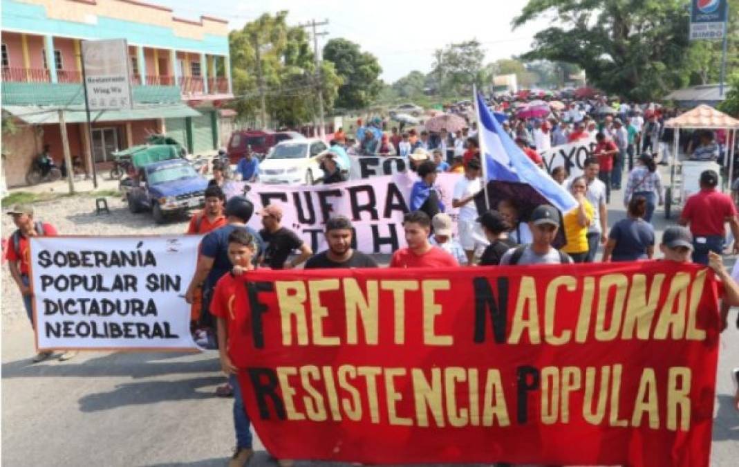 Obreros hondureños denunciaron en marcha del 1 de Mayo militarización de la sociedad.