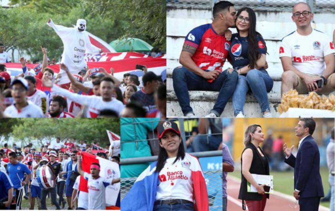 Las imágenes del ambiente en el clásico capitalino Olimpia-Motagua por la pentagonal en el estadio Olímpico.