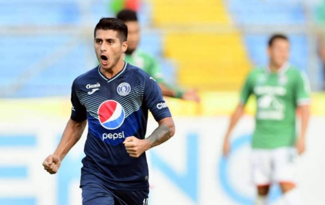 Matías Galvaliz, de 30 años, marcó cuatro goles en el Torneo Apertura 2019 con el Motagua.