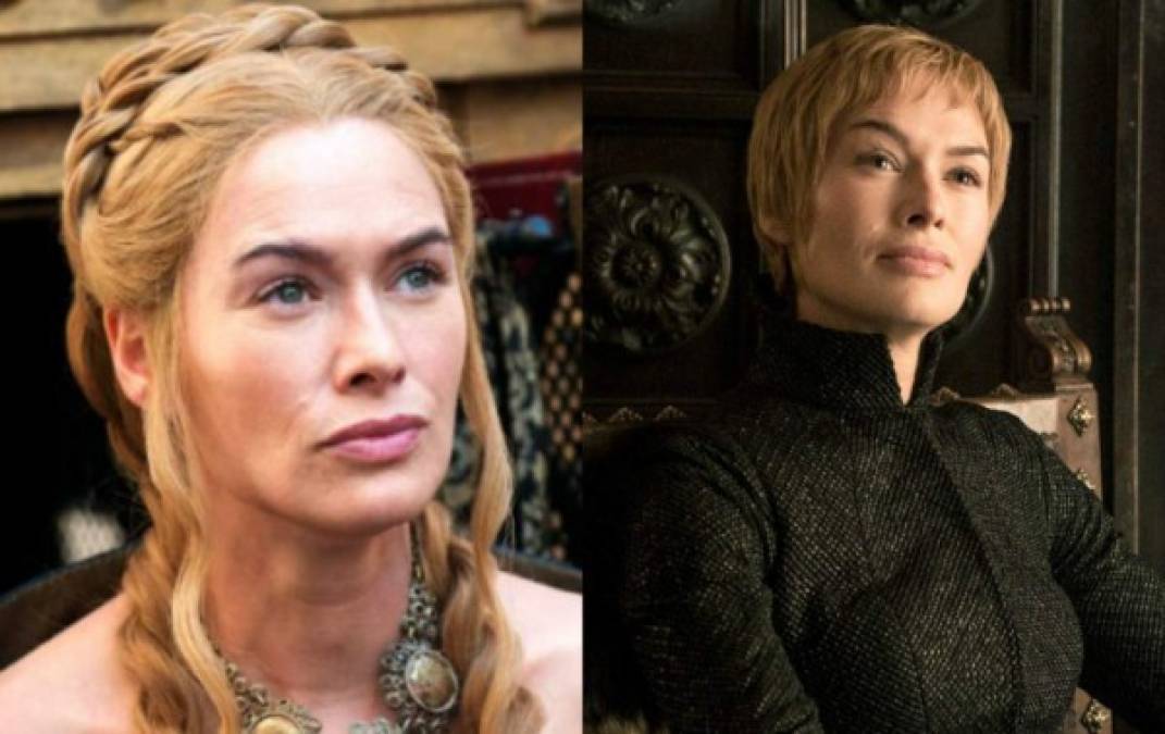 Para todos aquellos que hayan seguido la serie desde sus inicios saben que el cambio de Cersei Lannister ha sido drástico. De llevar una melena rubia ondulada con algunos mechones recogidos hacia atrás hasta su corte “pixie”, una gran apuesta para los días más calurosos que además potencia mucho los rasgos faciales.