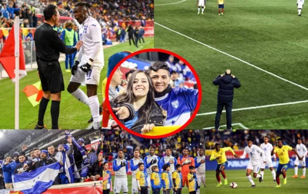 Las imágenes que dejó el partido debut de Honduras en la era Fabián Coito contra Ecuador en el estadio Red Bull Arena de Nueva Jersey. Fotos de <br/>Jonathan Loarca, Juan Pena y Agencia AFP