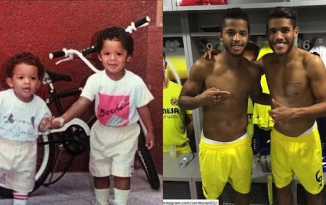 Los hermanos Giovani y Jonathan dos Santos.