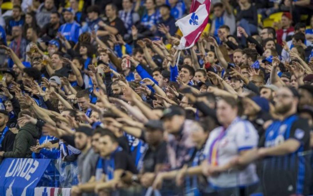 La afición del Impact Montreal le puso el ambiente al partido; al final salieron decepcionados. Foto Concacaf.