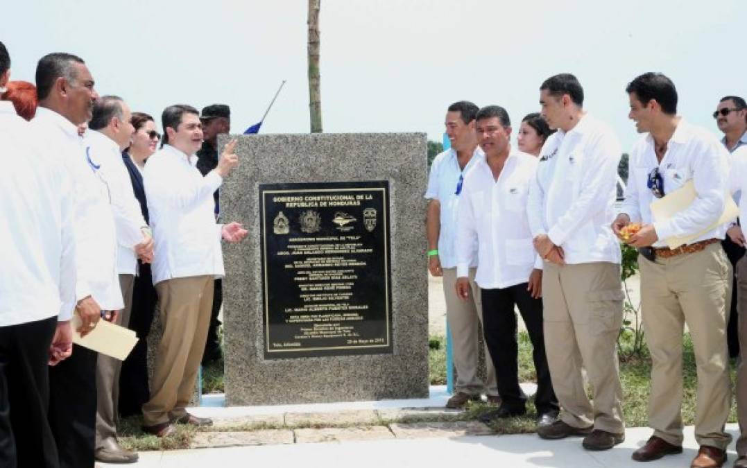El Gobierno de Honduras inauguró el aeródromo de Tela.