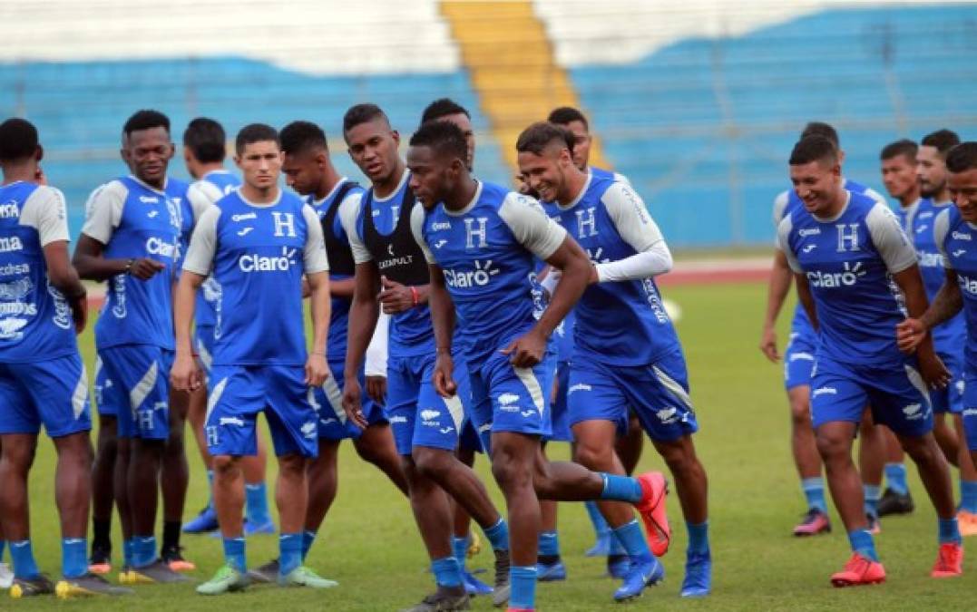 Los buenos ánimos de trabajo no decaen en el campamento de la Selección de Honduras.