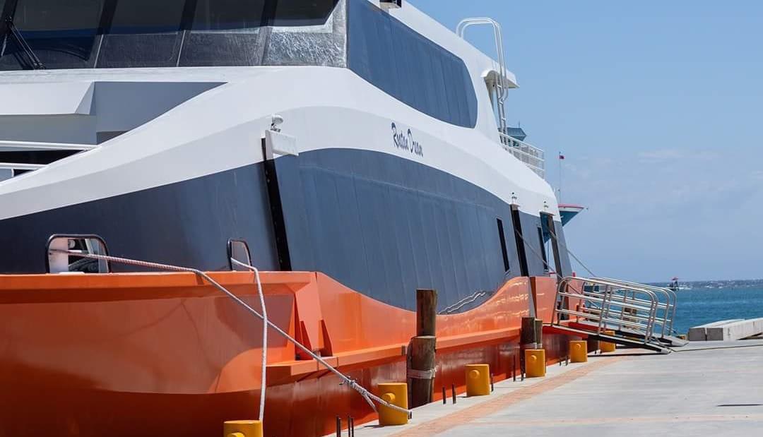 Vista de crucero en la isla de Utila.