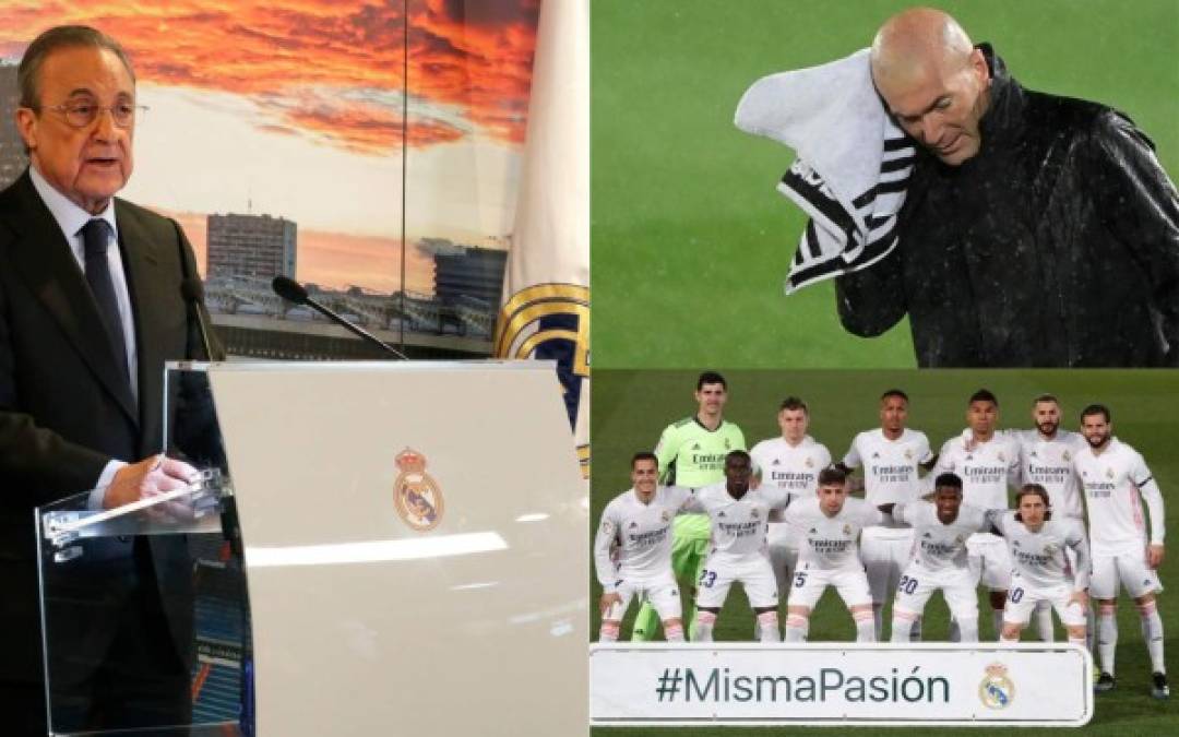 Tras ser proclamado oficialmente como presidente del Real Madrid hasta el 2025, Florentino Pérez se alista para incorporar fichajes de lujos y un par de salidas en el cuadro blanco para la próxima campaña. Fotos EFE, AFP y Facebook Real Madrid.