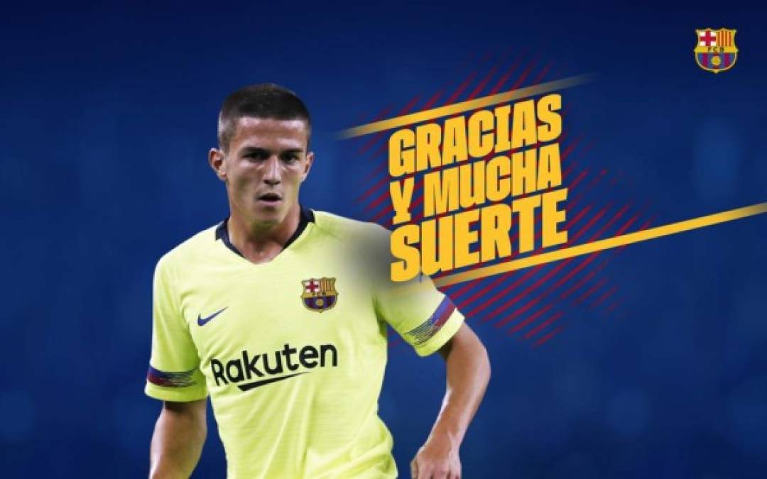 El Barcelona ha logrado este viernes una venta. El club azulgrana traspasó al lateral derecho español Sergi Palencia al Saint-Etienne. Firma hasta 2023 y el club francés pagará dos millones de euros al Barça.