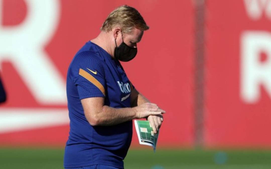 Koeman tiene prácticamente decidido la alineación que usará este sábado en el clásico de la séptima jornada de la Liga Española.