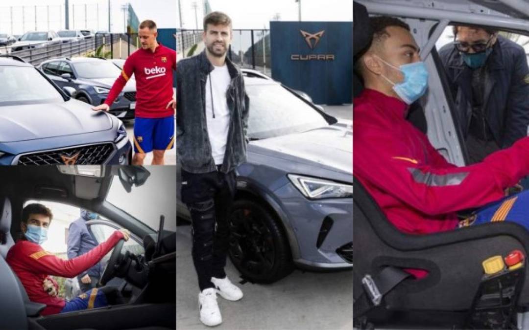 La plantilla del FC Barcelona recibió este día espectacular vehículos por parte de la marca CUPRA, patrocinador oficial de automoción y movilidad del club azulgrana.