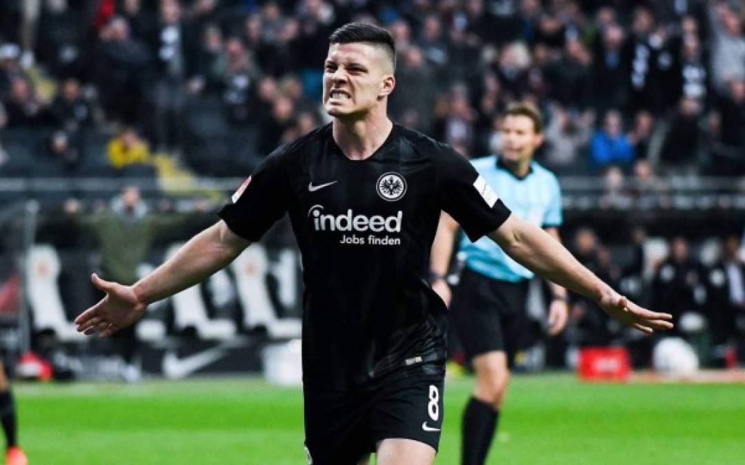 15. Luka Jovic: El delantero serbio suma 17 goles con el Eintracht Frankfurt en la Bundesliga.