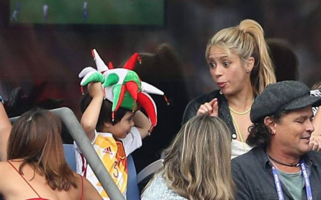 Shakira también sufrió con sus hijos la eliminación de España de la Eurocopa 2016.