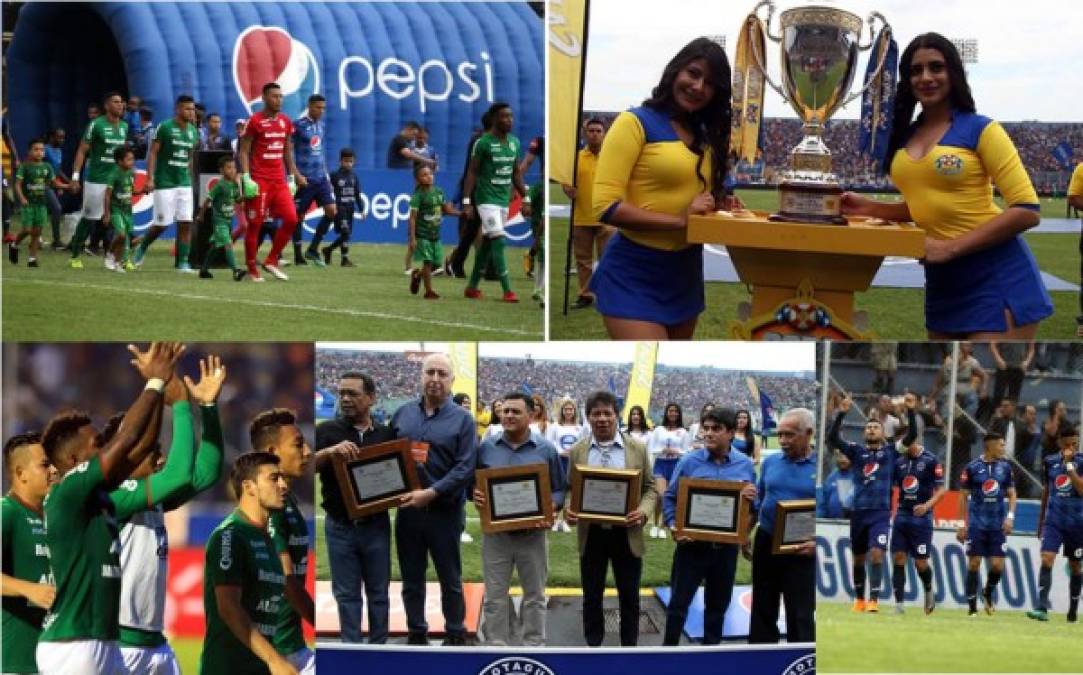 Las mejores fotos del primer partido de la final entre Motagua y Marathón en el estadio Nacional. Imágenes que no viste en la televisión.