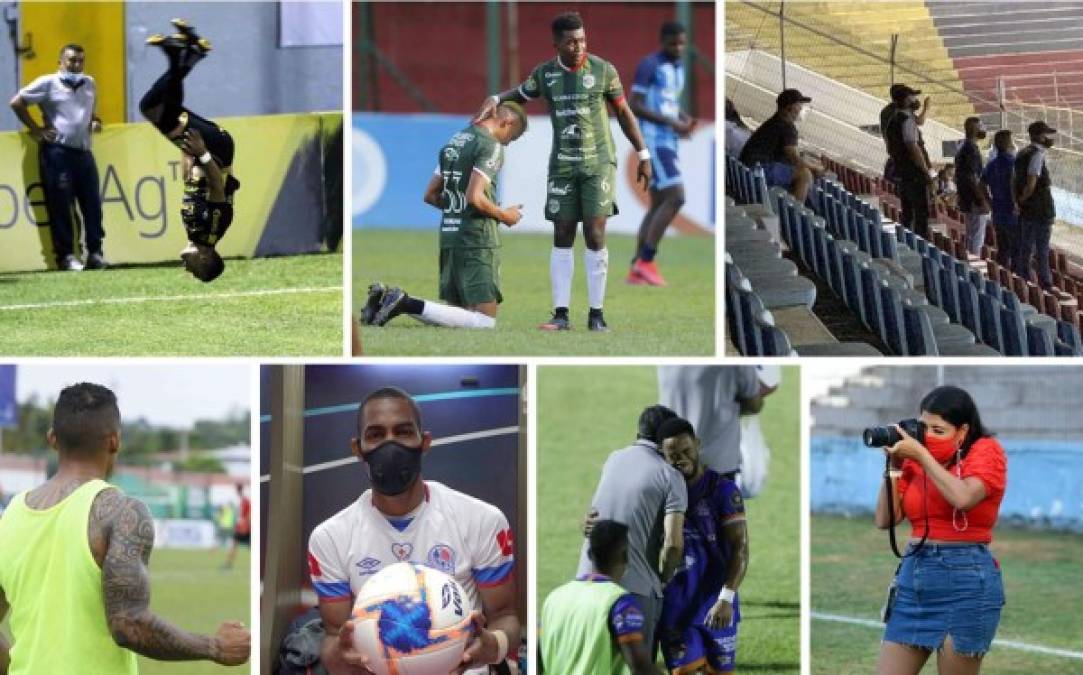 Las imágenes que dejó la disputa de la jornada 13 del Torneo Clausura 2021 con varios protagonistas. Fotos Neptalí Romero, Edgar Witty y Estalín Irías