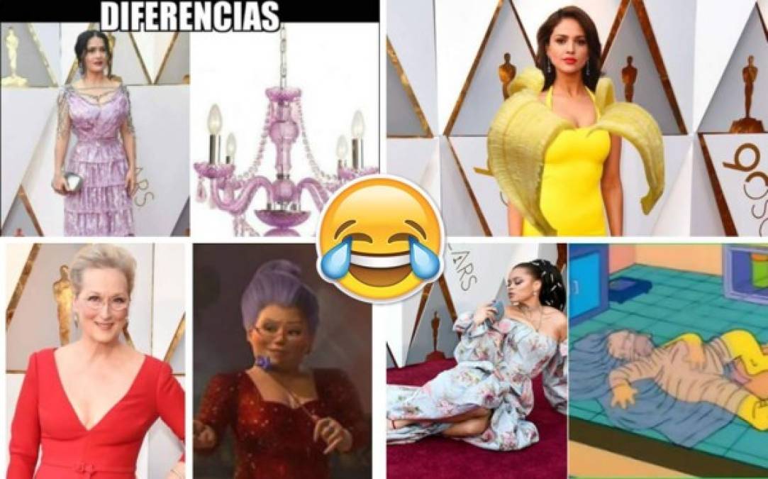 Las redes sociales se llenan de humor con los looks de las celebrities en los premios Óscar 2018.