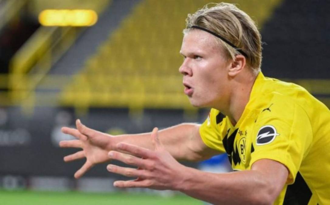 Erling Braut Haaland: Anotó 41 goles en la temporada siendo la figura del Borussia Dortmund.