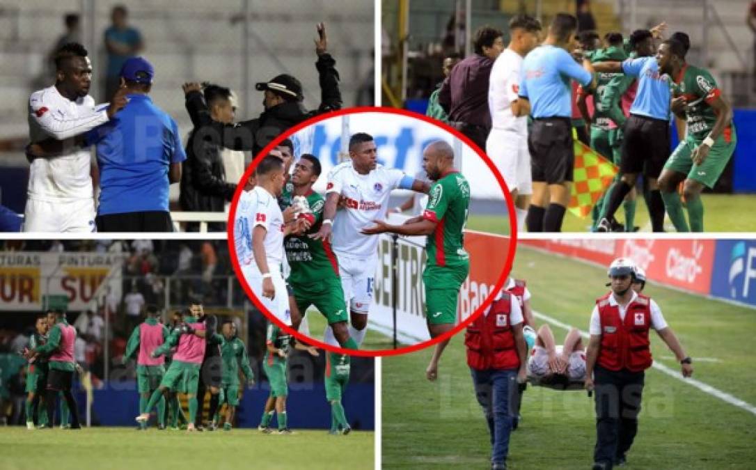 El clásico Olimpia-Marathón, que acabó con triunfo verdolaga (0-1), dejó muchas imágenes y protagonistas en el estadio Nacional.