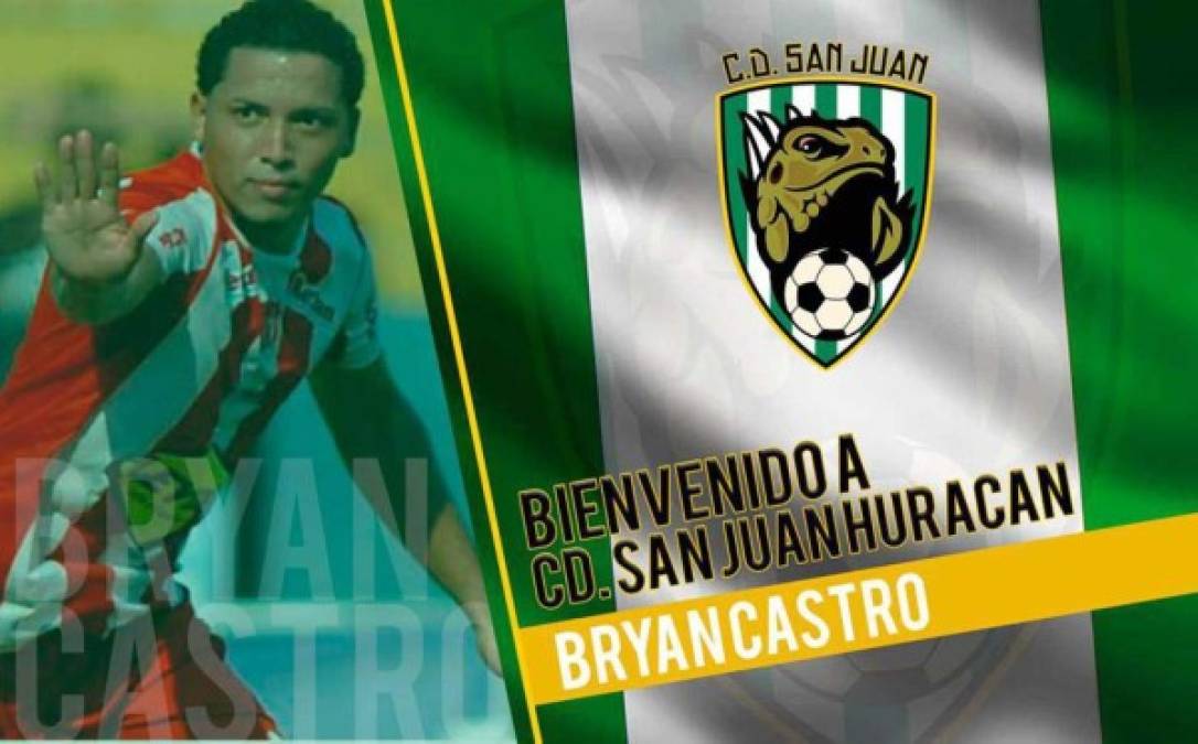Bryan Castro: De amplio recorrido en la Liga Nacional, juega en el San Juan de Quimistán. Hace un par de años estuvo a punto de perder la vida tras sufrir un atentado en Choloma.