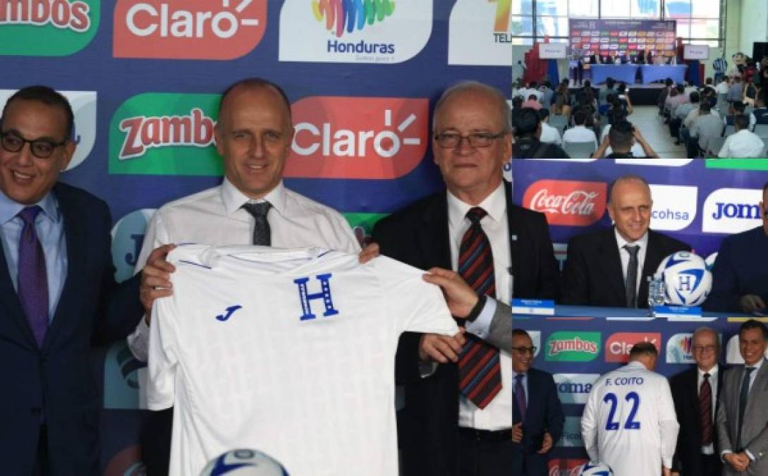 Las imágenes de la presentación del uruguayo Fabián Coito como nuevo entrenador de la Selección de Honduras para el proceso al Mundial de Qatar 2022.