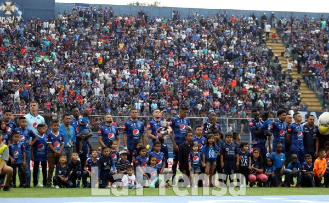 El once titular del Motagua.