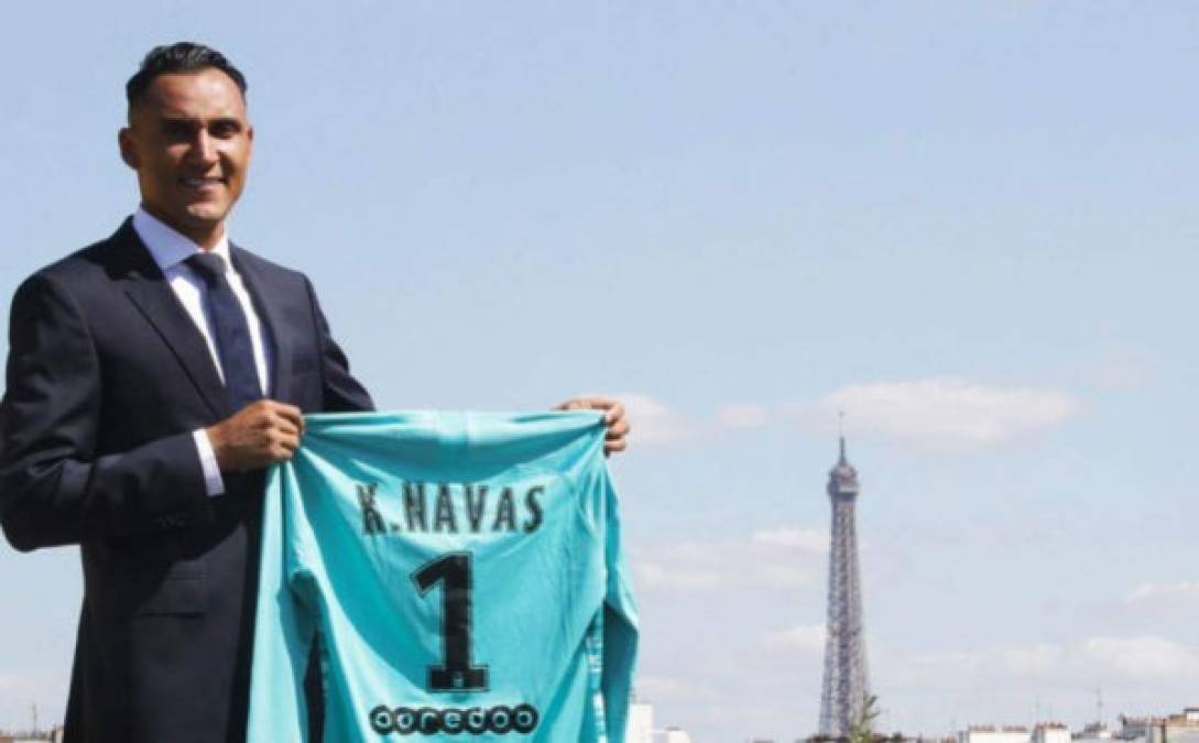 Keylor Navas: El portero tico llegó en el último día del mercado de fichajes al PSG, procedente del Real Madrid. Todo apunta a que será el arquero titular.