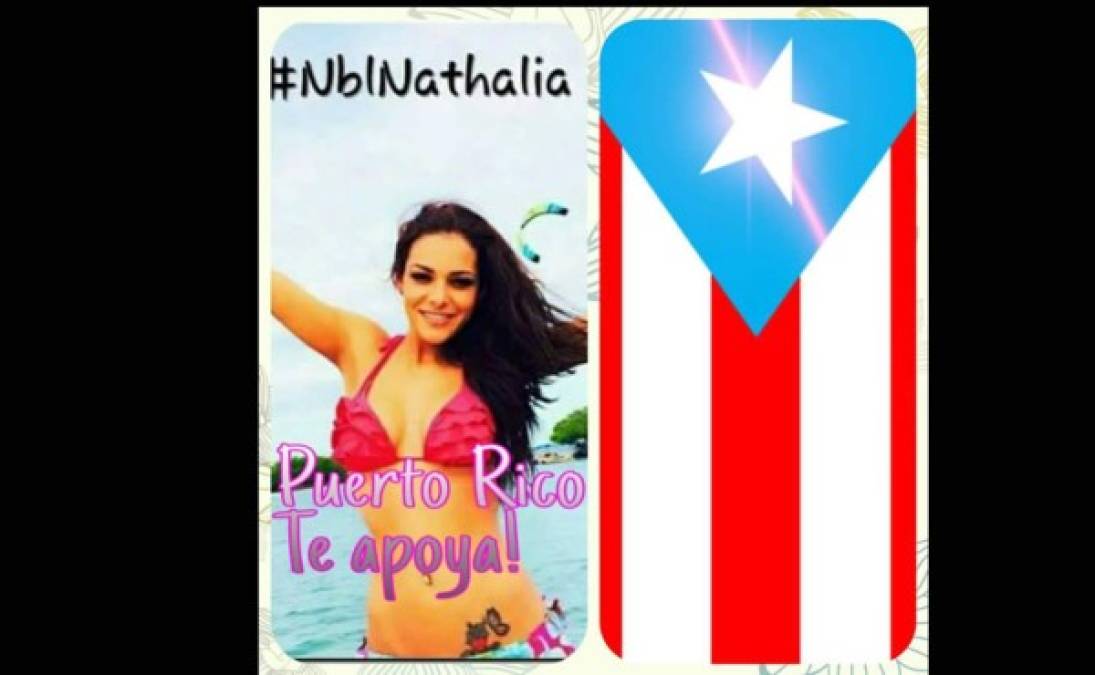 Los puertoriqueños también apoyan a Nathalia Casco.