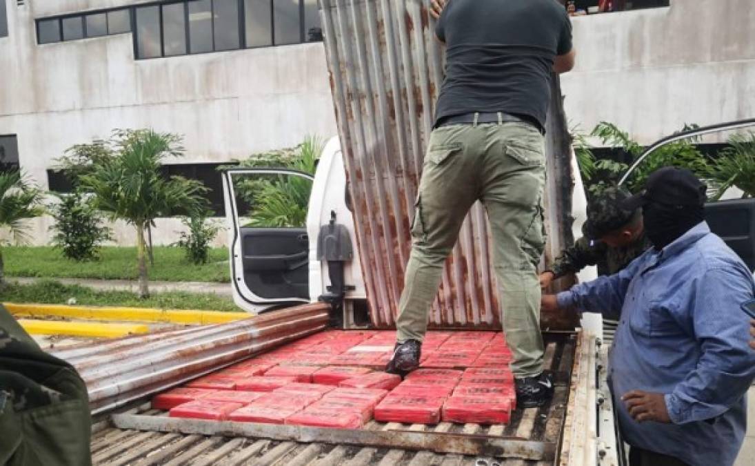 Este domingo se registró el decomiso de 60 kilos de cocaína en San Pedro Sula.