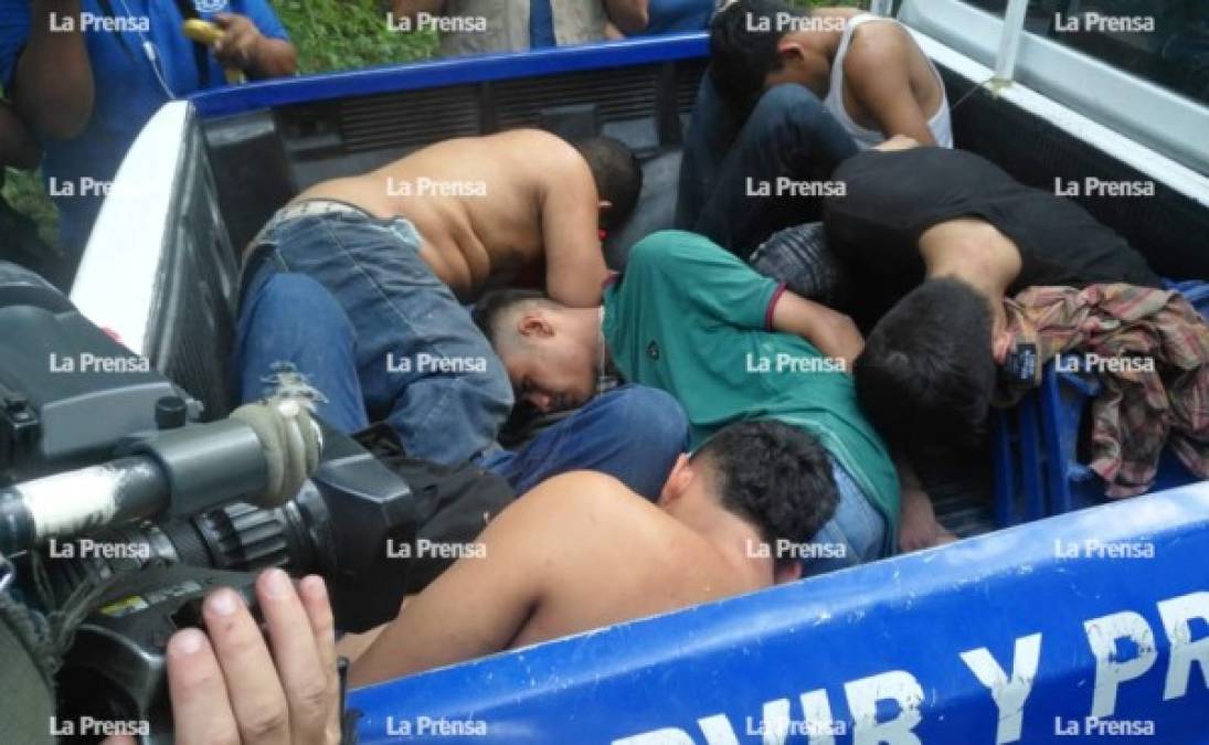Seis supuestos integrantes de la Mara Salvatrucha fueron capturados. Otros 10 habrían escapado.