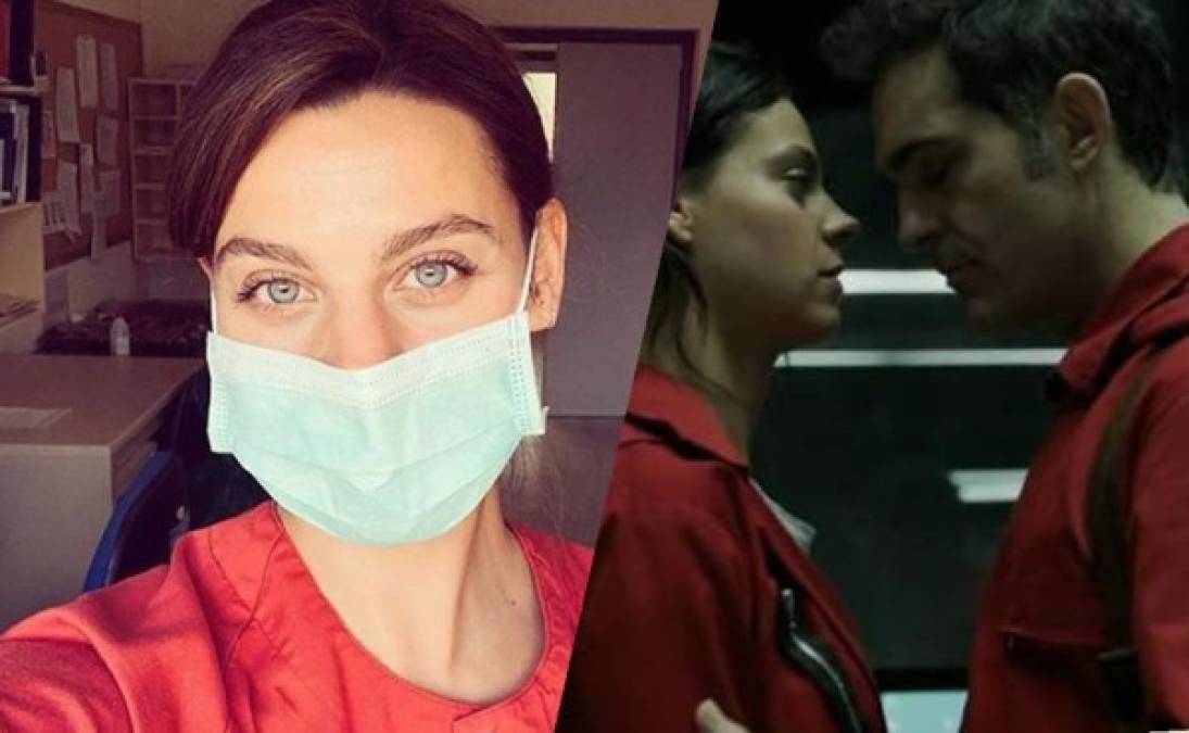 La actriz española Clara Alvarado cambió el mono rojo y la máscara de Dali de “La Casa de Papel” para ponerse su traje de enfermera y ayudar a los contagiados de coronavirus gracias a su segunda profesión.