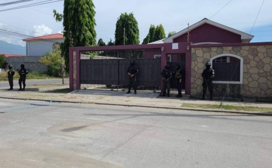 Los allanamientos fueron realizados por militares y agentes antimaras desde horas tempranas de este jueves.