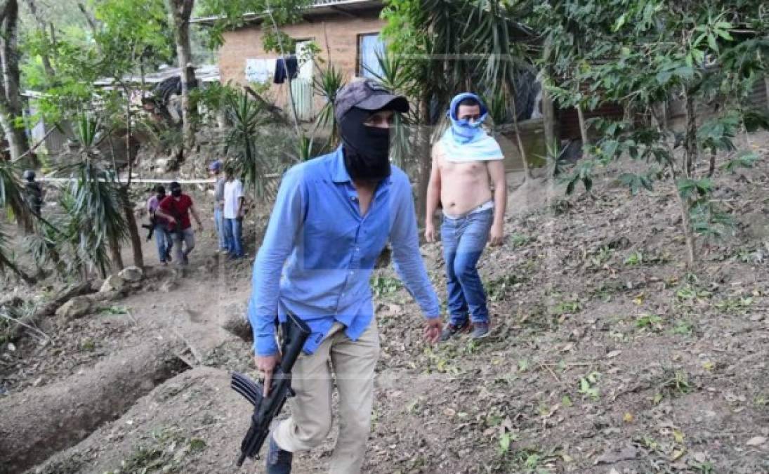 La Policía llegó en busca de sujetos vinculados al rescate de Alexander Mendoza, El Porkys, líder de la Mara Salvatarucha que se fugó de los juzgados de El Progreso el pasado 13 de febrero.