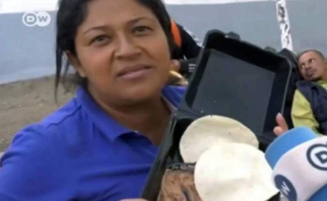 Mirian Zelaya fue entrevistada por un canal alemán y renegó de los frijoles que le daban en México.